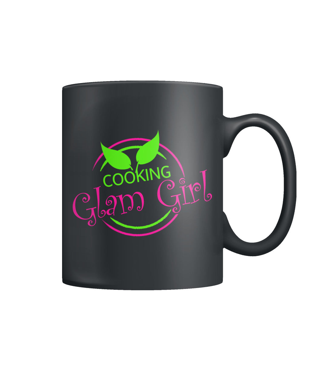 Black Ceramic Cooking Glam Girl Mug Color Coffee Mug