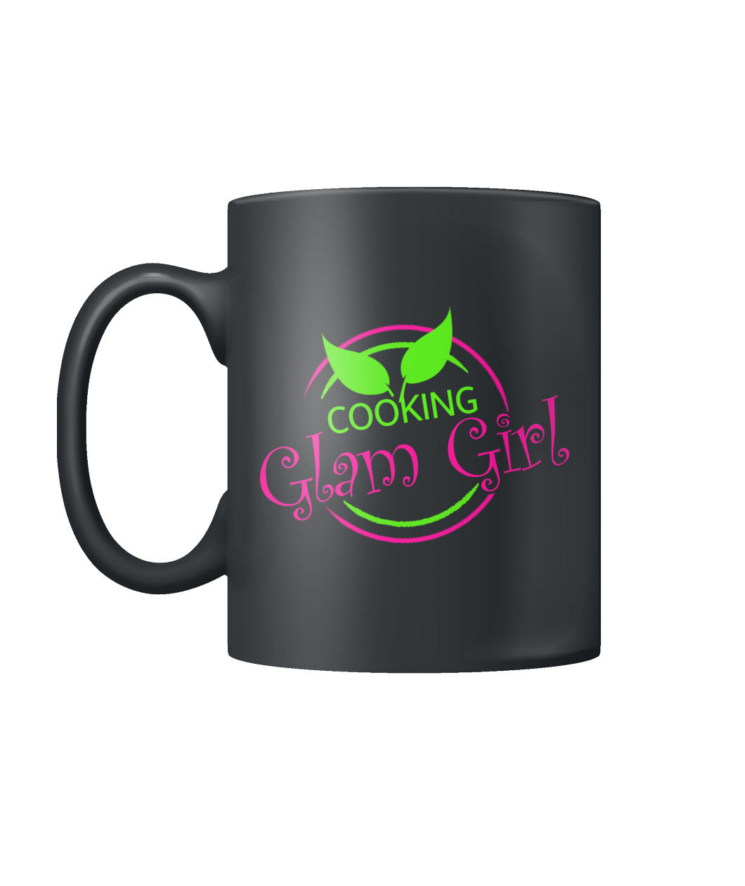 Black Ceramic Cooking Glam Girl Mug Color Coffee Mug